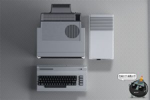 3D复古老物件旧电脑古董大头机CRT显示器屏幕展示样机PSD模板素材-设计猿