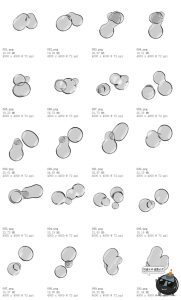 潮流酸性艺术迷幻质感液体玻璃水泡透明水滴后期合成PNG免抠素材-设计猿
