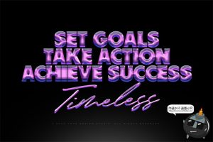 未来科幻3D金属镀铬酸性立体字特效海报标题文字样机PSD模板素材-设计猿