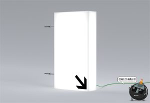落地立式灯箱品牌logo标识VI效果图智能贴图展示样机PSD模版素材-设计猿