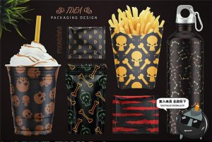 100款万圣节幽灵蜘蛛恐怖阴森主题无缝背景图案AI矢量JPG图片素材-设计猿