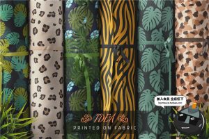 100款多元素叶子几何动物无缝图案平铺底纹背景AI矢量JPG图片素材-设计猿