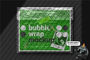 气泡薄膜透明包装破洞特效效果图PSD贴图样机模板PS后期设计素材-设计猿