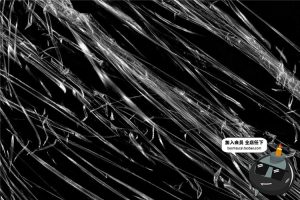 30款塑料透明薄膜保鲜膜褶皱特效纹理后期PS图案abr笔刷设计素材-设计猿