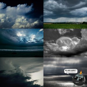 阴森下雨阴天乌云天空照片JPG背景底纹图片效果后期合成设计素材-设计猿