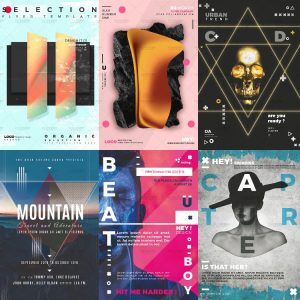 梦幻迷幻抽象科技科幻感海报科幻杂志封面设计PSD模板设计PS素材-设计猿