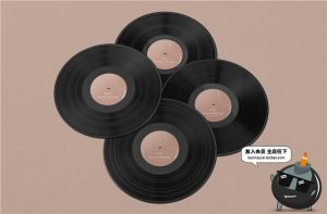 音乐光碟光盘唱片专辑封面包装VI设计效果图展示样机PSD素材-设计猿