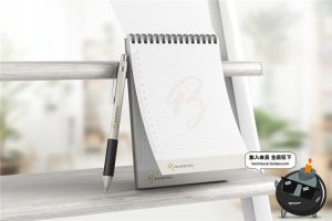 笔记本记事本活页本子螺旋弹簧文具品牌样机PSD模板PS设计vi素材-设计猿