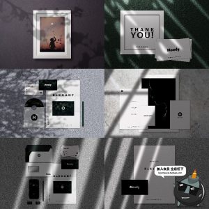 阳光阴影光影场景文具VI展示海报画册智能贴图样机PSD模板PS素材-设计猿