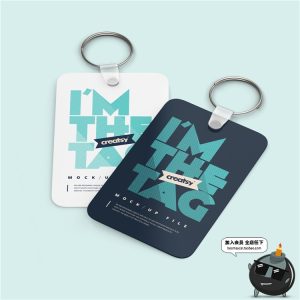 工作证工作牌挂绳吊绳样机效果图展示文创VI贴图PSD模板素材-设计猿