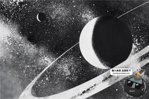 45款墨水墨迹笔迹晕染手绘纹理效果画笔abr格式PS笔刷设计素材-设计猿