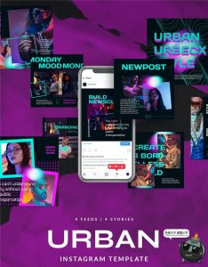 霓虹风格现代都市时尚夜店KTV音乐晚会海报图文排版PSD模板PS素材-设计猿