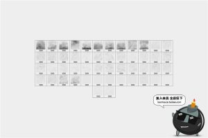 50个雨滴下雨天雨水伤感特效效果照片后期修图abr笔刷PS笔触素材-设计猿