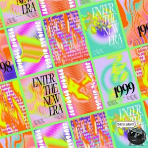 潮流复古酸性迷幻抽象弥散扭曲渐变背景装饰元素PNG免抠图形素材-设计猿