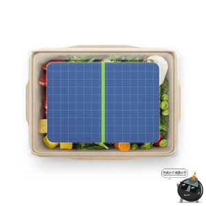 简约轻食沙拉环保包装盒子展示贴图样机生鲜品牌提案PSD模板素材-设计猿