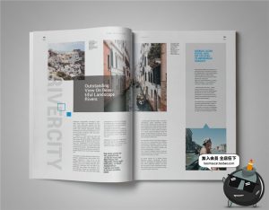 15页旅游杂志画册宣传册品牌手册排版书籍装帧设计AI矢量模板素材-设计猿