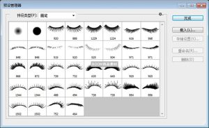 眼睫毛长睫毛面容后期化妆PS笔触brush画笔PS笔刷素材-设计猿