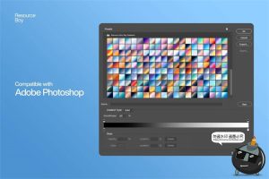 黄昏黎明自然天空蓝天阴天渐变色彩背景底纹GRD格式PS后期素材-设计猿