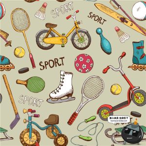 儿童卡通玩具手绘图案小火车飞机玩偶坦克手账AI矢量设计制作素材-设计猿