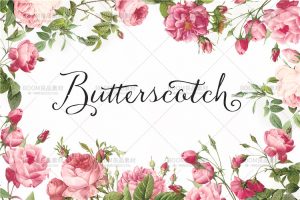 唯美森系玫瑰花环手账花朵请柬标志海报卡片图案PSD设计PNG素材-设计猿