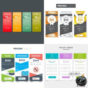 网页分级式UI套餐阶段规格奖励分类优惠活动界面AI矢量模板素材-设计猿