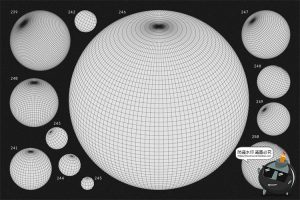 抽象3D立体几何线框艺术图形海报后期装饰元素主视觉AI矢量素材-设计猿