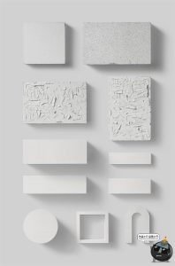 北欧风正视角场景文艺小清新潮品牌VI包装场景PSD模板样机PS素材-设计猿