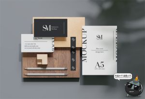 文创办公信函名片本子商务周边VI提案智能贴图样机PSD模板PS素材-设计猿