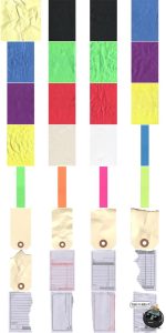 复古拼贴艺术手绘扑克牌撕纸贴纸标签剪贴画纹理图片PNG免抠素材-设计猿