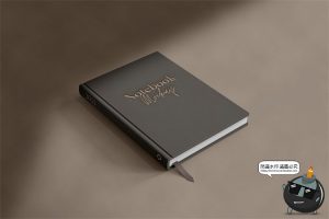 精装皮革商务笔记本水笔文具vi贴图效果展示样机PSD模板PS素材-设计猿