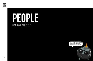 时尚艺术照片摄影作品杂志画册文案图文排版PSD分层模板设计素材-设计猿