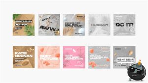 轻奢艺术时尚白银色液体抽象风格展示宣传广告海报PSD模板PS素材-设计猿