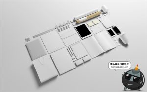 办公室文具用品品牌VI提案文创样机效果展示PSD模板PS设计素材-设计猿