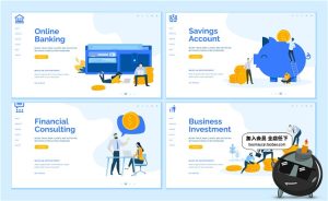 简约扁平化banner海报着陆页页面UI插画设计AI矢量模板素材-设计猿