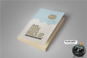 烫金银精装平装书籍封面封底封套装帧设计PSD文创样机PS素材-设计猿