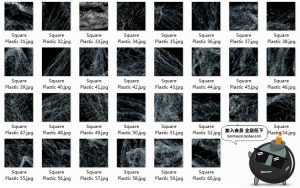 透明塑料胶袋胶纸材质黑底背景叠加效果黑底纹JPG图片PS设计素材-设计猿