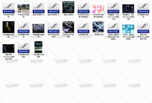 高清晰闪电雷电光效笔触效果ps笔刷广告特效创意平面设计abr素材-设计猿