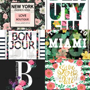 热带雨林风花卉背景邀请婚礼请柬背景封面AI矢量源文件设计素材-设计猿