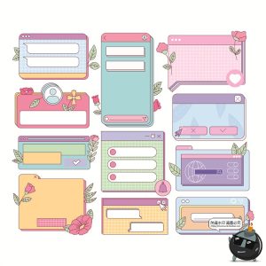 复古Y2K电脑窗口界面标签边框装饰元素卡通可爱表格AI矢量素材-设计猿