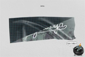 胶带胶布贴纸撕开一节一截效果图展示智能贴图样机PSD模板PS素材-设计猿