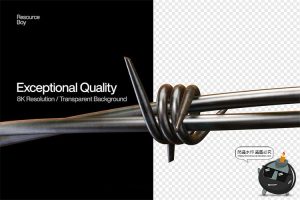 高清酸性铁刺潮流不锈钢金属街头铁丝网PNG免抠后期合成元素素材-设计猿