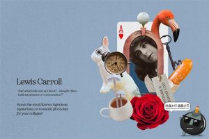 复古波普蒸汽波拼接剪贴画人物建筑植物撕纸笔迹抽象PNG免抠素材-设计猿