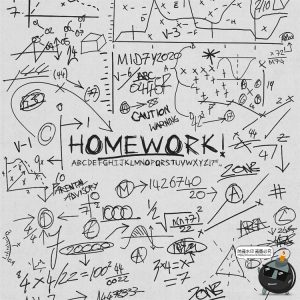 手绘理科手稿随机数学物理化学英文字母装饰元素PNG免抠图素材-设计猿