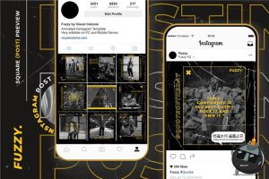 划痕效果刮痕斑驳风格做旧图文排版个性宣传海报PSD模板PS素材-设计猿