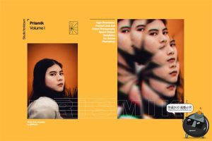 梦幻万花筒重复画面棱镜玻璃反射折射图片特效样机PSD模板PS素材-设计猿