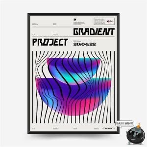 科技科幻概念海报酸性扭曲时尚潮流炫彩抽象艺术AI矢量源文件素材-设计猿