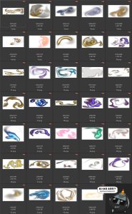 奢华轻奢质感金粉漂浮洒金光效特效背景纹理PNG免抠设计素材-设计猿