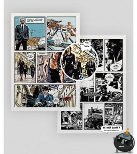 100款卡通漫画页面分镜框架布局拼图拼贴排版模板PSD样机设计素材-设计猿