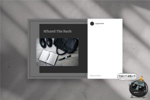 优雅灰色简约单色品牌故事宣传海报贴图图文排版PSD模板PS素材-设计猿