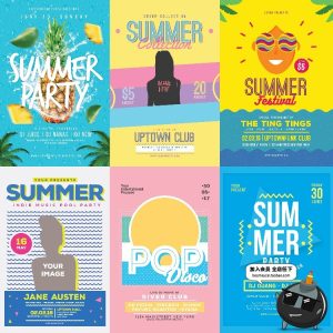 春夏上新夏威夷冰淇淋甜品蛋糕店小吃店夏季促销海报PSD模板素材-设计猿